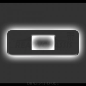 Oracle Lighting 3141-O-001 Universal Illuminated LED Letter Badges - Matte Black